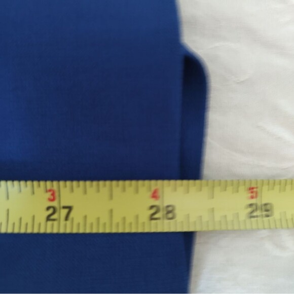 NWT Le Suit Cobalt Cerulean Blue Pantsuit • Size 16P • Two-Piece Blazer & Pants - Picture 8 of 9